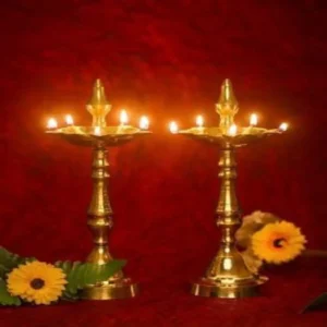 Brass Table Diya Set