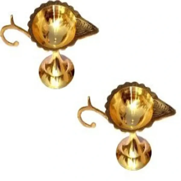 Brass Table Diya Set