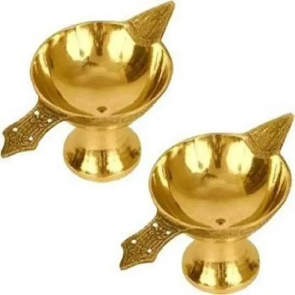 Brass Table Diya Set