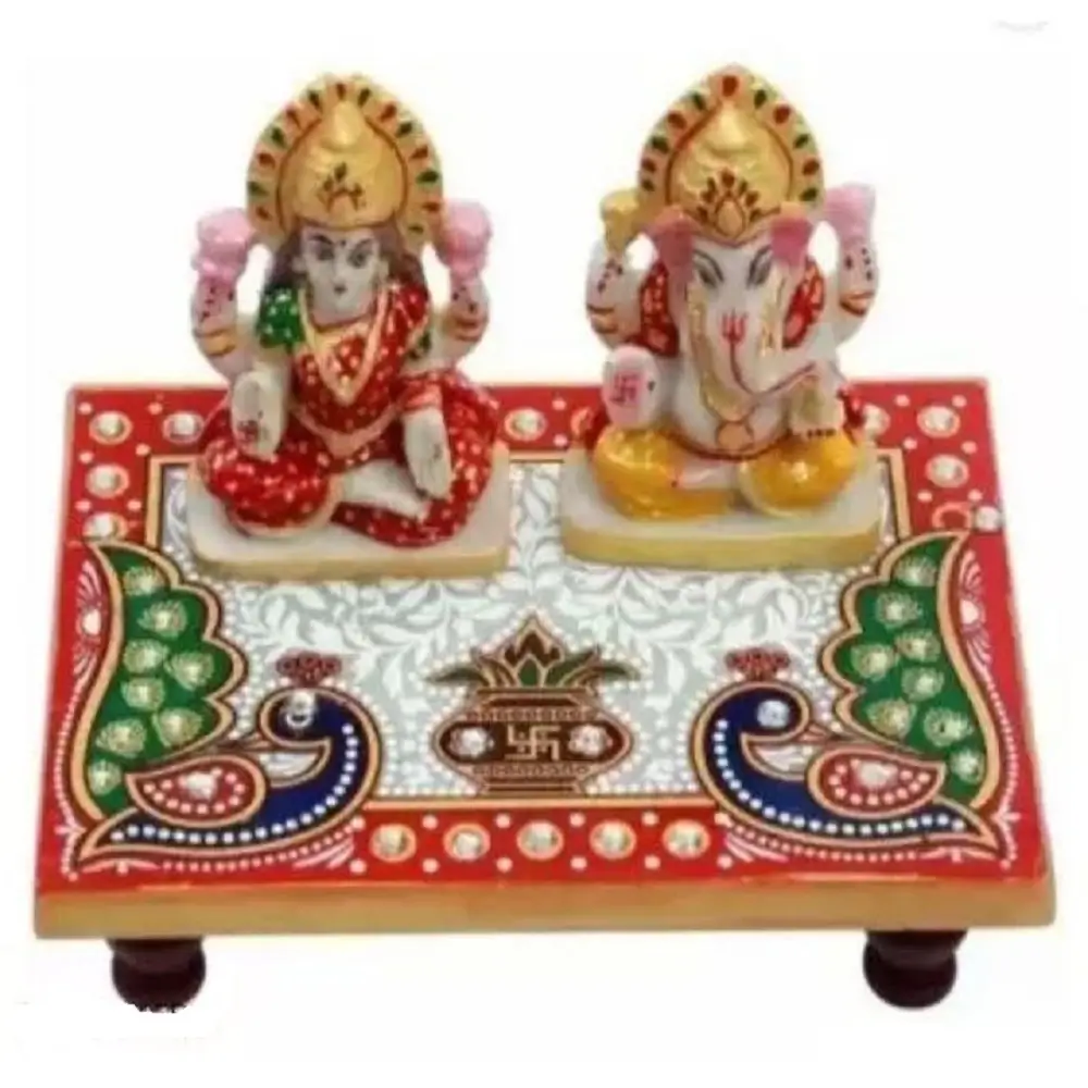 Chowki with Laxmi Ganesh Statue