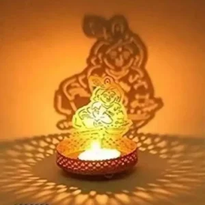 Laddu Gopal Metallic Tea Light Holder