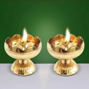 Pure Brass Small Flower Diya