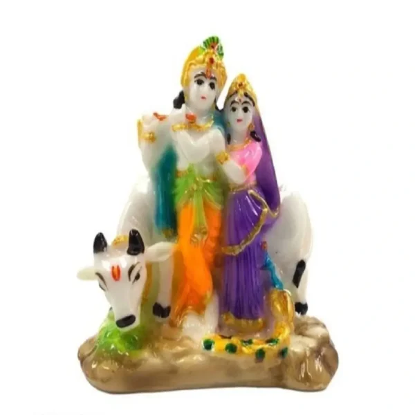 Radha Krishna with Cow