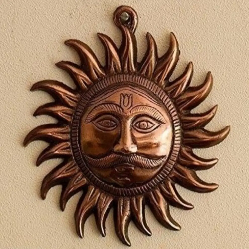 Sun Surya Copper Wall Hanging