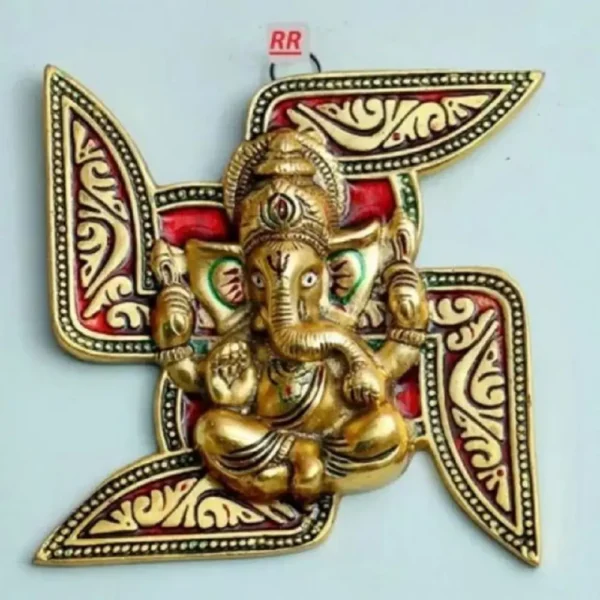 Swastik Symbol with Ganesha Wall Hanging