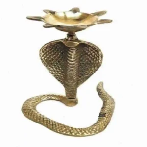 Brass-Snake-of-Shiva-with-Oil-Diya