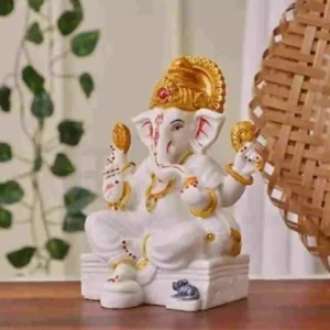 White Lord Ganesha Statue