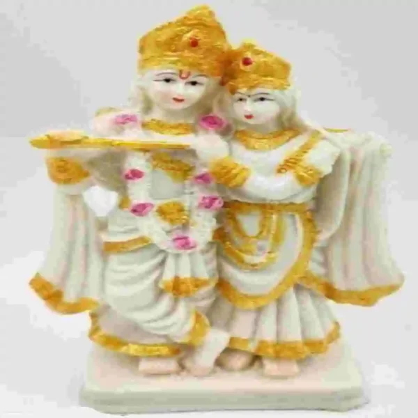 Marble Look Radha Krishna Murti for Home