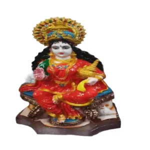 Maa Laxmi Murti – Marble Dust Lakshmi Mata Idol for Pooja and Home Decoration