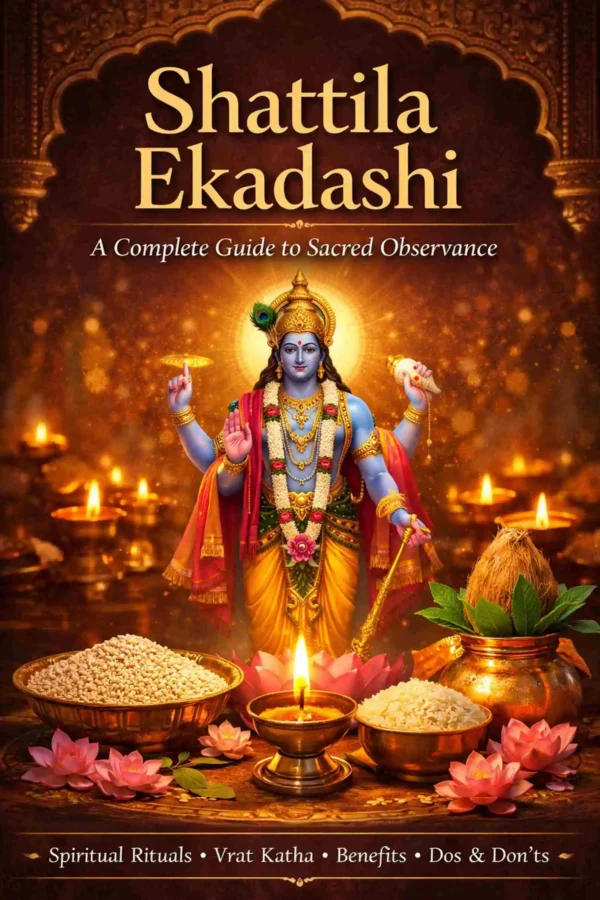 Shattila Ekadashi eBook (Hindi + English) – Complete Puja, Vrat, Daan, Mantra & Katha Guide | Instant Download