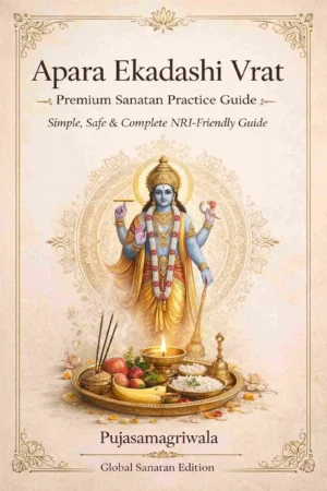 Apara Ekadashi Vrat Puja Vidhi DIY Guide eBook Cover with Lord Vishnu