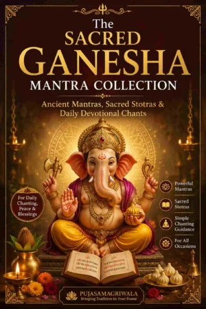 Sacred Ganesha Mantra Collection eBook Cover – English Hindi Ganesha Mantras and Stotras