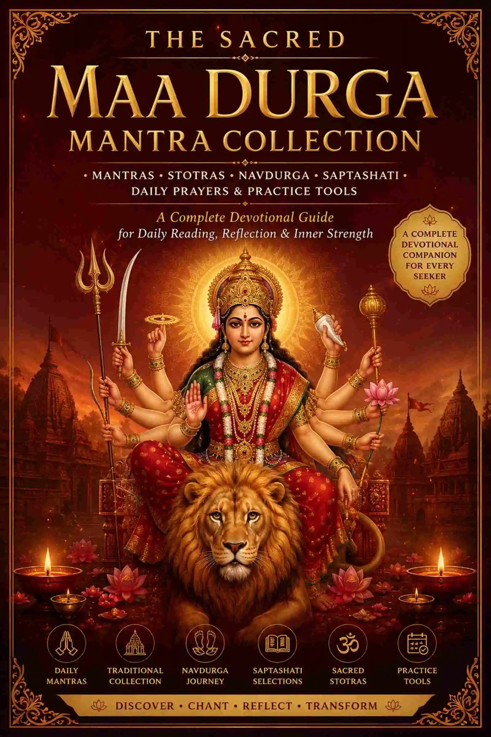 The Sacred Maa Durga Mantra Collection – Premium Bilingual eBook (English & Hindi)