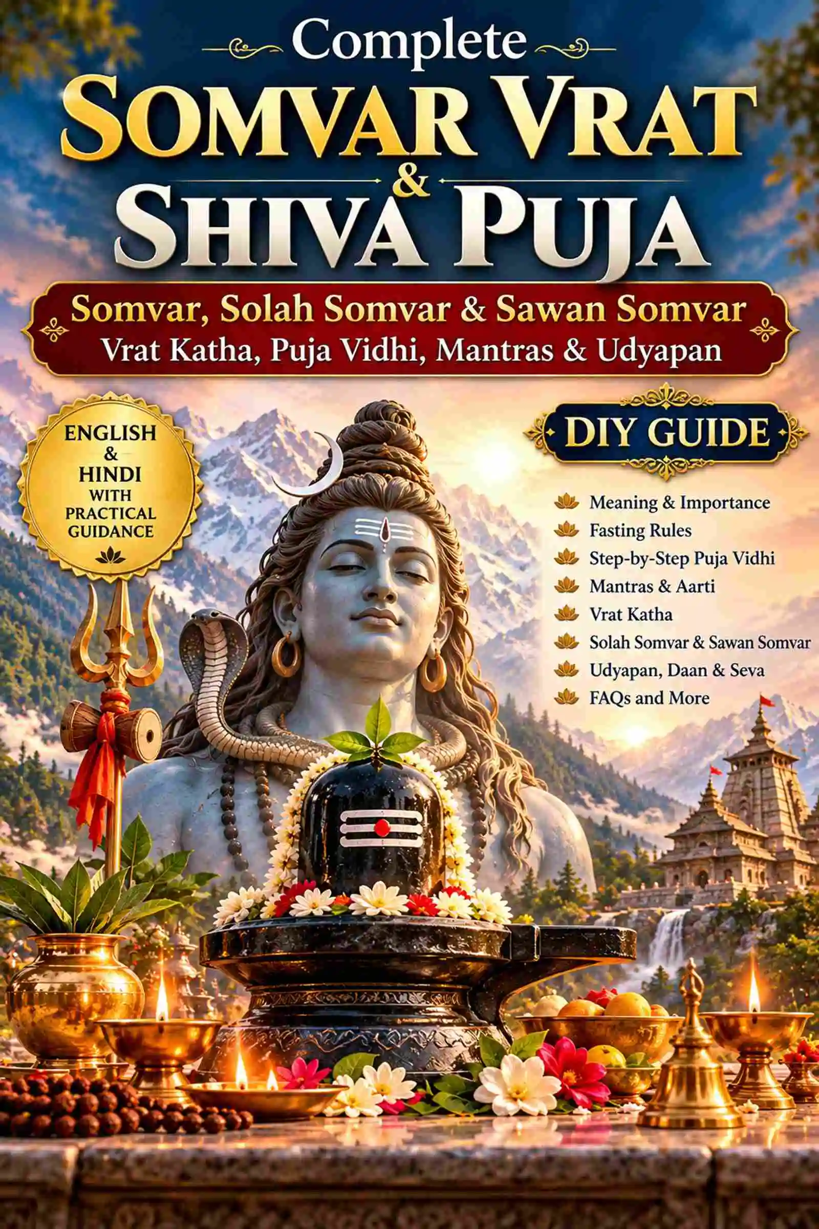 Complete Somvar Vrat Shiva Puja DIY Guide – Solah Somvar and Sawan Somvar Vrat Katha
