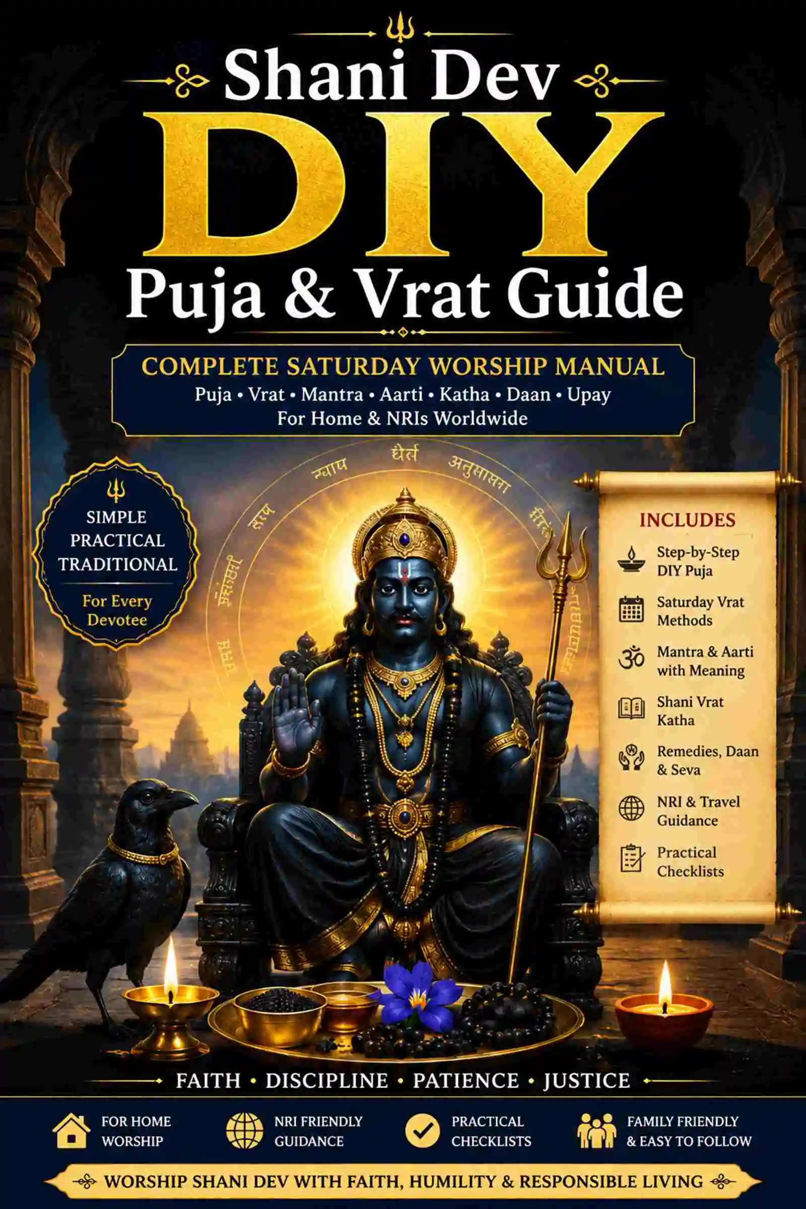 Shani Dev DIY Puja & Vrat Guide bilingual ebook cover